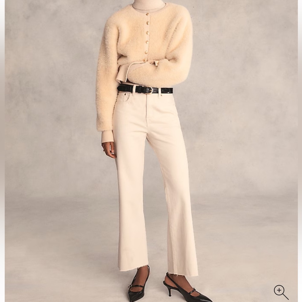 J. Crew Off-White Kick Out Pants
